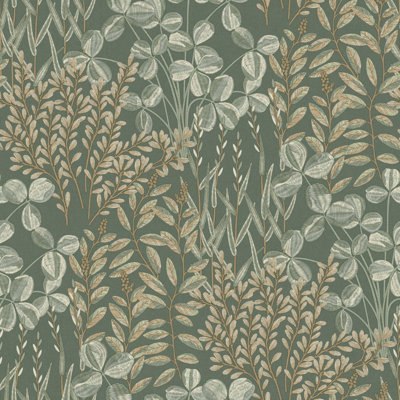 Inia Collection Branched Leaves All-over Wallpaper Roll