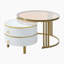 Table basse empilable avec 2 tiroirs-936931519