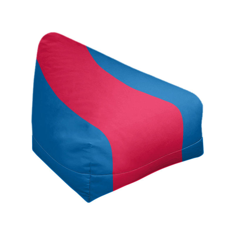 Bean Bag Cover, 2" x 27" x 30", Blue/Red/Blue