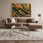 «Botanical Oak Leaves & Branches», art mural sur toile brune-604571574