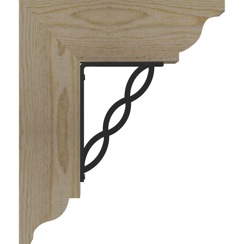 Support l 3 pi 3 po x l 9 1/2 po x H 12 po Loera, H 12 po x P 9 1/2 po, Sapin de Douglas de l 3 1/2 po x T 2 po (lisse)