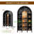 Black Bar Cabinet with LED Light