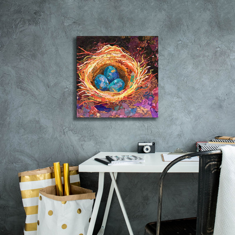 «Home» par St. Hilaire Elizabeth, art mural sur toile, H 18 po x l 18 po x P 0,75 po