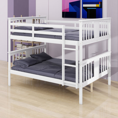 Lit superposé polyvalent avec échelle, idéal pour le mobilier de chambre à coucher et de chambre d'amis