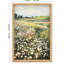 16 x 24 pouces, impressions sur toile encadrées de champ de fleurs sauvages classiques pour chambre à coucher et salle à manger, décoration murale, pré