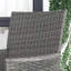 Wicker and Steel Patio Dining Set Table,-1011681986-1011681987