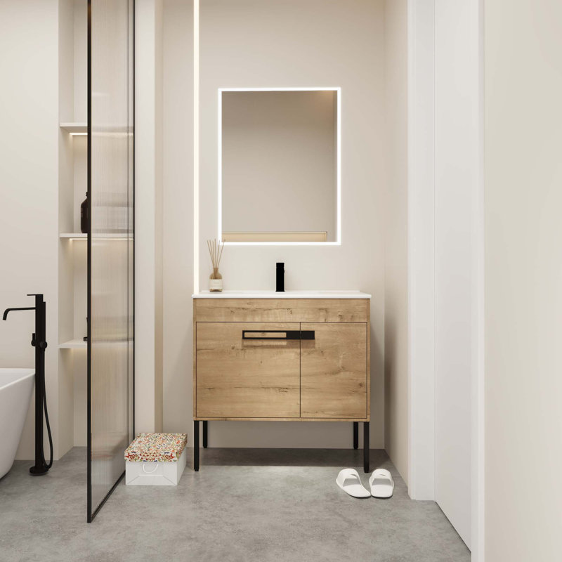 Meuble-lavabo avec lavabo, meuble-lavabo autoportant ou flottant