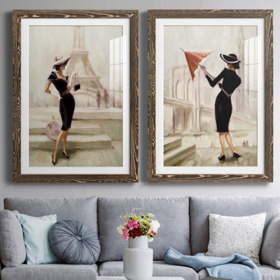«Love, from Paris», ensemble de 2 peintures