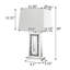 Lampe de table à miroir Tapered Shade-317249320