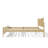 Olita PE Rattan Bed With Wooden Frame & Adjustable Headboard