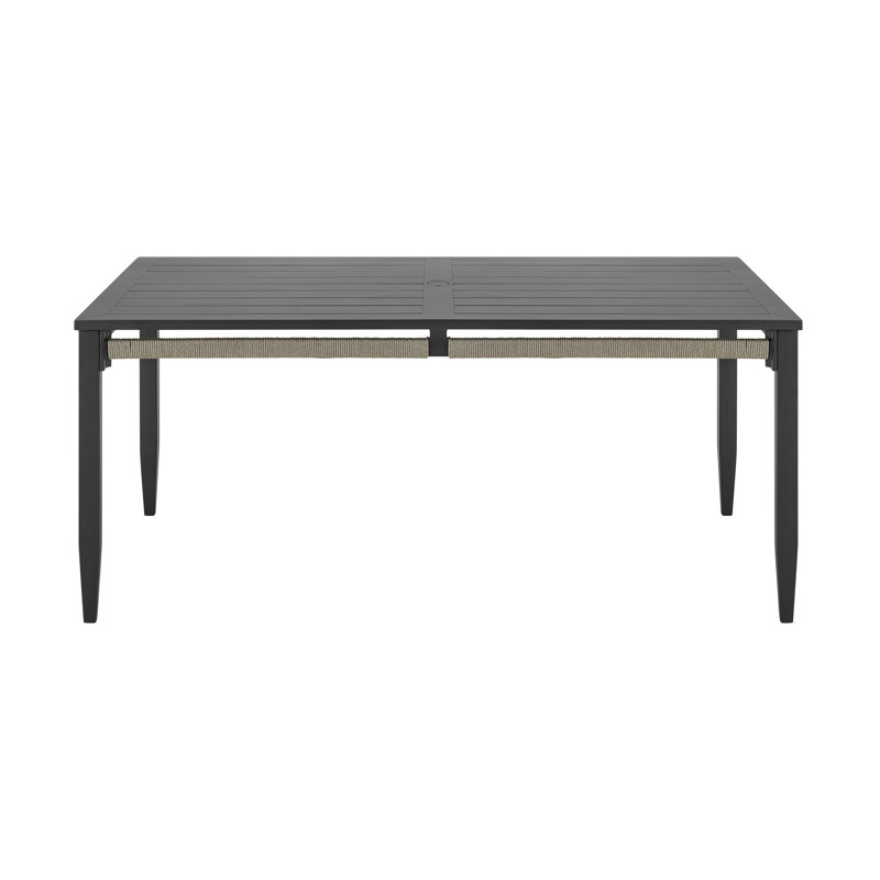 Elvina 6 - Person Patio Dining Set with Rectangular Table , Cushions Included