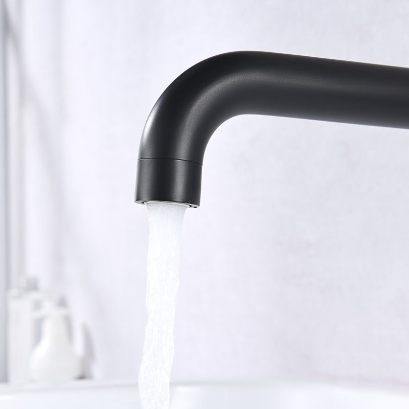 SUMERAIN High Flow Bathtub Faucet,  Extra Long Spout Double Handle Wall Mounted Tub Filler, Oil Rubbed Bronze, Lever Handle