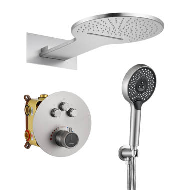 Clihome®  2-Function Bathroom Complete Shower System with Rough-in Va