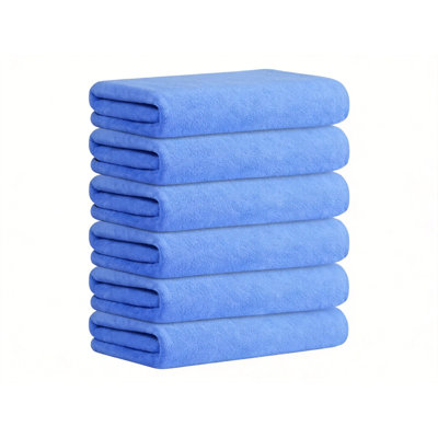 Ensemble de 6 serviettes de bain 30 x 60 pouces en microfibre douce à séchage rapide pour salle de bain