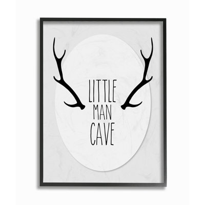 Gupton Little Man Cave Antlers Art
