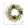 24"D Christmas Flocked Pinecone & Antler Wreath With Lights