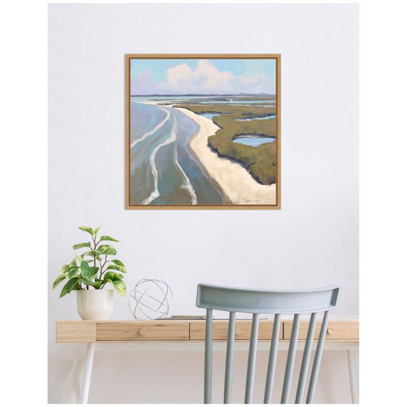 «Coastal visions» par Mary Sparrow, reproduction d'art sur toile encadrée