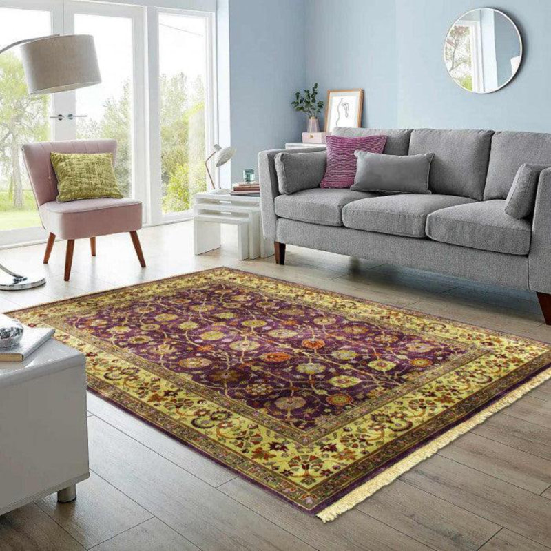Oriental Area Rug in Ivory