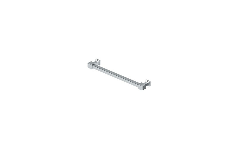Deltana MP70U5 Decorative Cabinet Pull 8", Manhattan, Solid Brass in Antique Brass, Polished Chrome