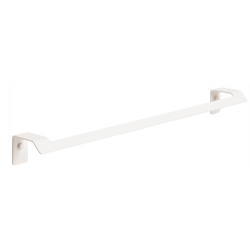 Porte-serviettes mince blanc mat mince 24 pouces.