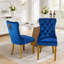 Chaise de salle à manger rembourrée contemporaine (lot de 2)-727024467