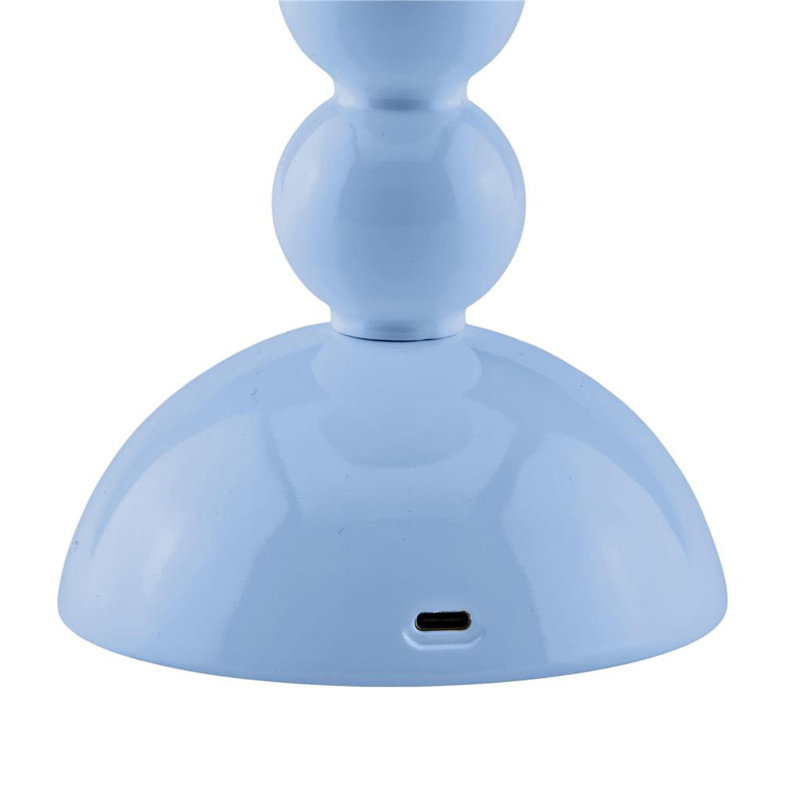 Bobbin Novelty Lamp, Pale Denim