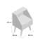 Rousseau 40cm W Solid Wood Bedside Table