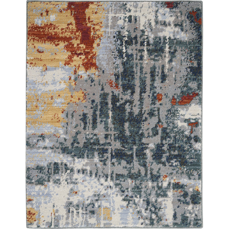 Wool Abstract Indoor Rug