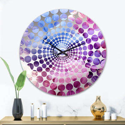 Reetima - Abstract Liquid Ink Wall Clock