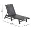 Chaise longue d'extérieur en PEHD Laguna-82415087
