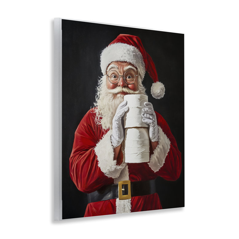 «Santa Has Your TP», plaque murale par Arlington Prints