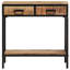 70cm Solid Wood Top Console Table