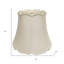 Abat-jour empire blanc en soie Monay Shantung-435273063-435273061