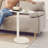 20” Modern Minimalist Raised C-Shaped Iron Metal Sofa Side Table-2114467186