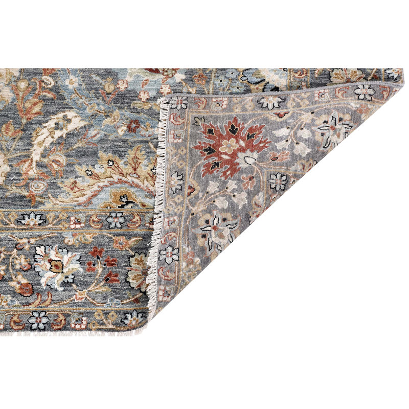 Hand Knotted Wool Oriental Indoor Rug, Rectangle 8' x 10'
