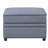 Grey Rectangle Storage Ottoman