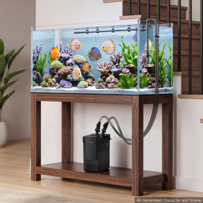 Canister Filtre 314 GPH Filtre d'aquarium externe à 3 étages pour aquariums, aquarium, débit réglable, protection contre les fuites, machine de nettoyage à circulation d'eau puissante, fonctionnement assez fréquent