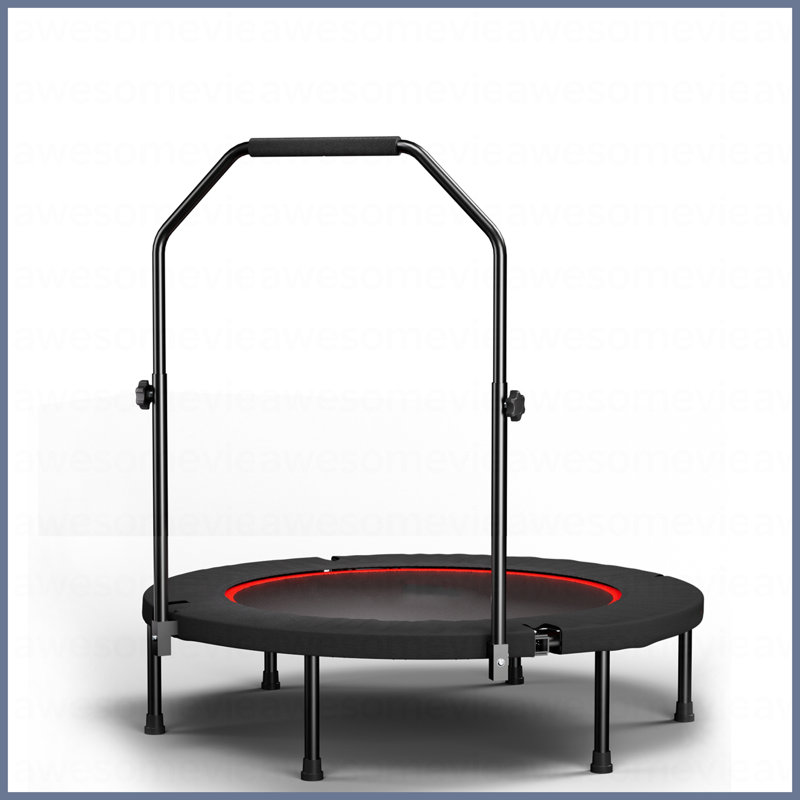 40Inch Foldable Trampoline With Handle-Premium-Elastic -Black