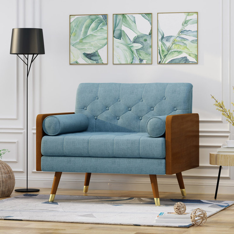 Fauteuil club, Bleu