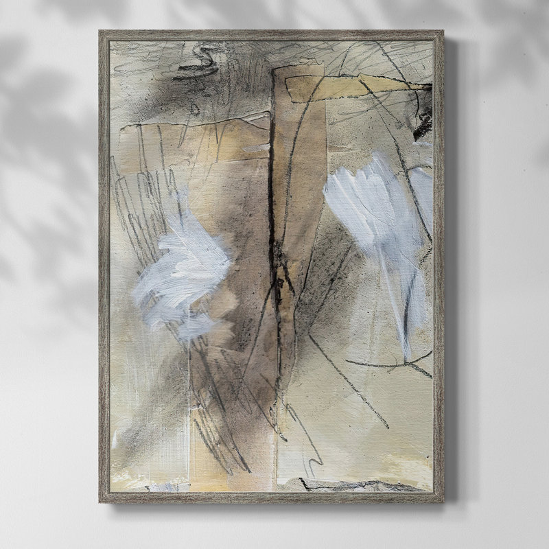 MaskedNotesVIII Framed Print - Solid Wood, 11" H x 9" W