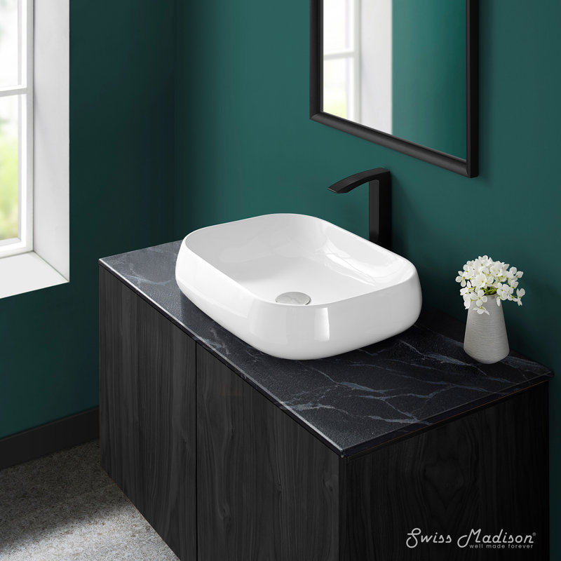 Lavabo vasque carré en céramique Château 22