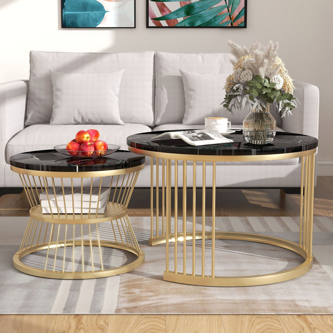 Amahya Frame Coffee Table with Storage