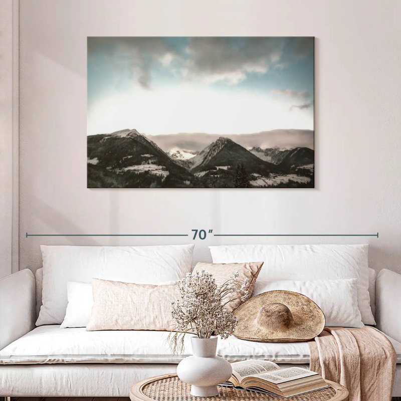 Alvord Grey Sky Mountains, 30" H x 45" W