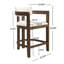 Ensemble de table de salle à manger à hauteur de comptoir 2 personnes avec tabourets de comptoir rembourrés Evesham-128923432-128923430