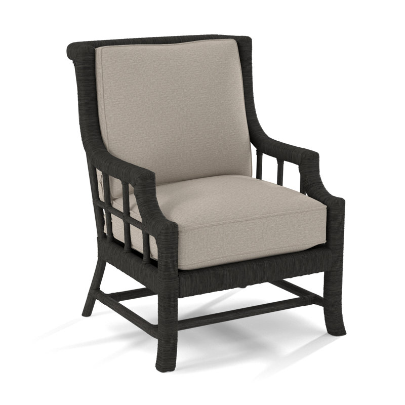 Fauteuil Lafayette, Tissu beige performant - 0851-73, Noisette