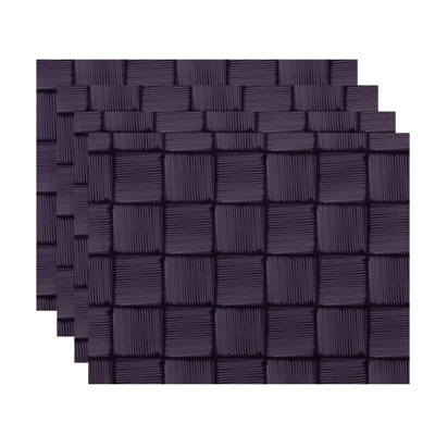 Ensemble de napperons 4 pièces Basketweave