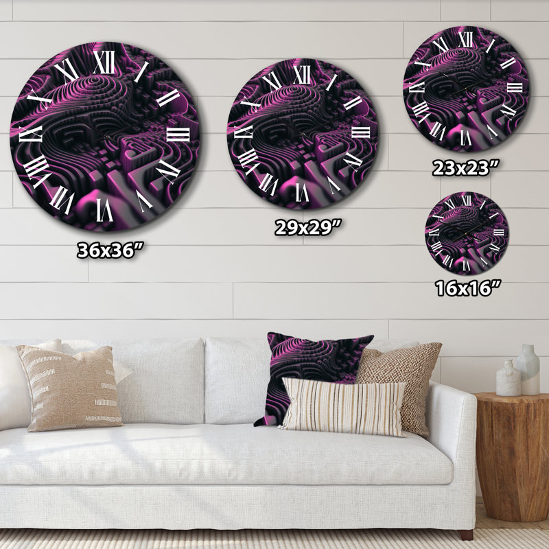 Horloge murale Futuristic Labyrinth, Petit