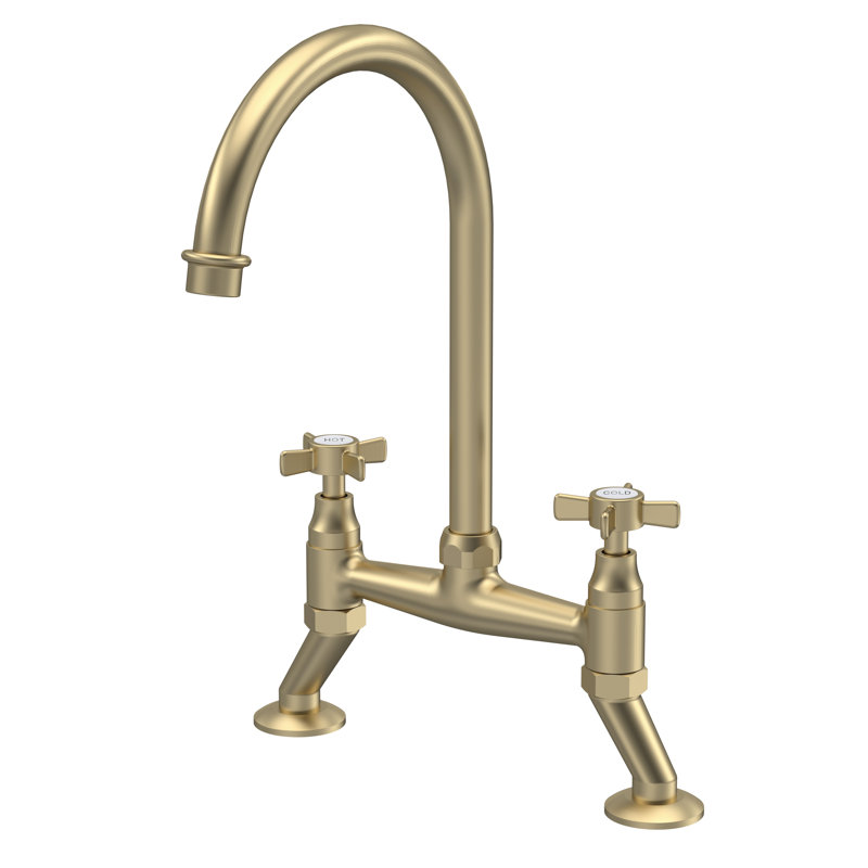 Nuie Kitchen Tap, Brushed Brass