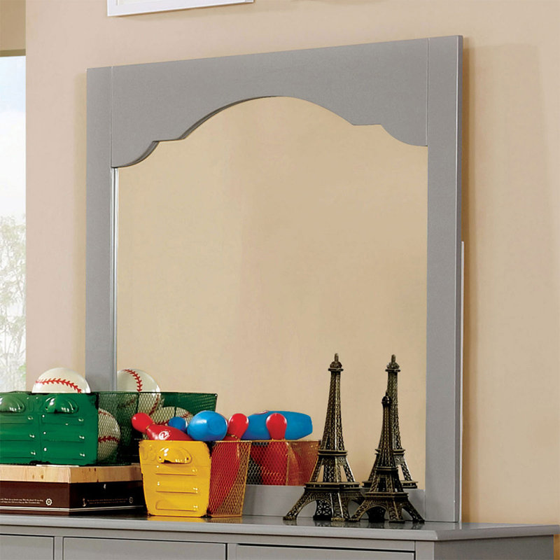 Miroir de commode Chauncy, Gris