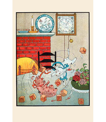" Cat-Dog Tussle " by Eugene Field